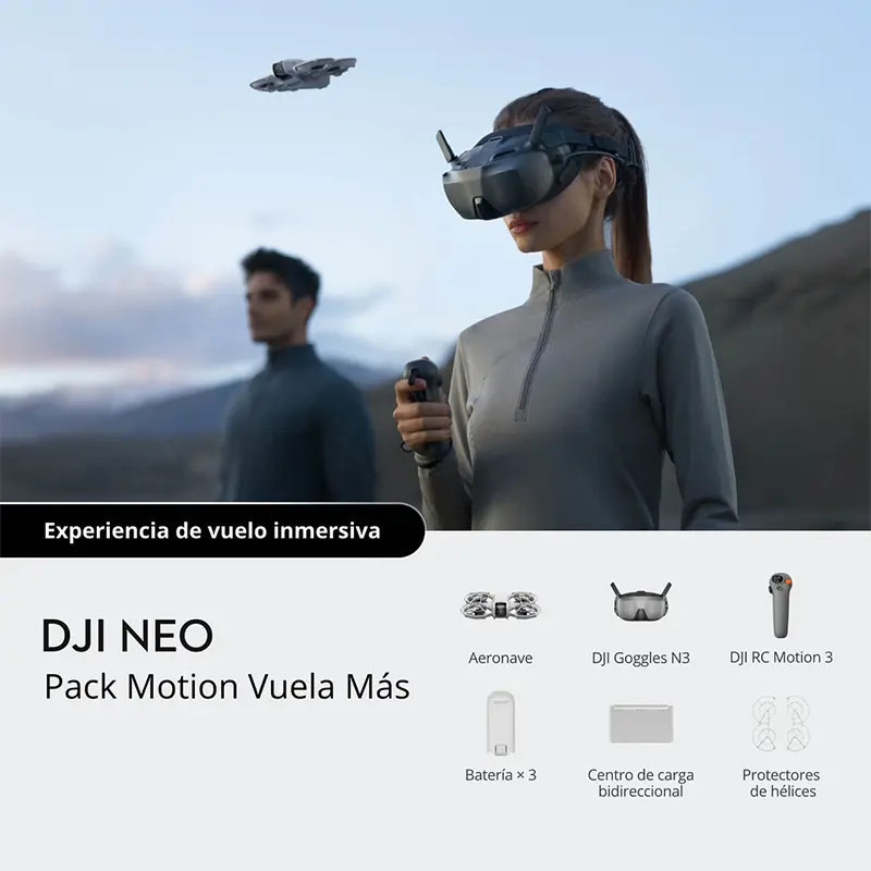 DJI Neo Fly More Combo Goggles N3 Con Motion 3
