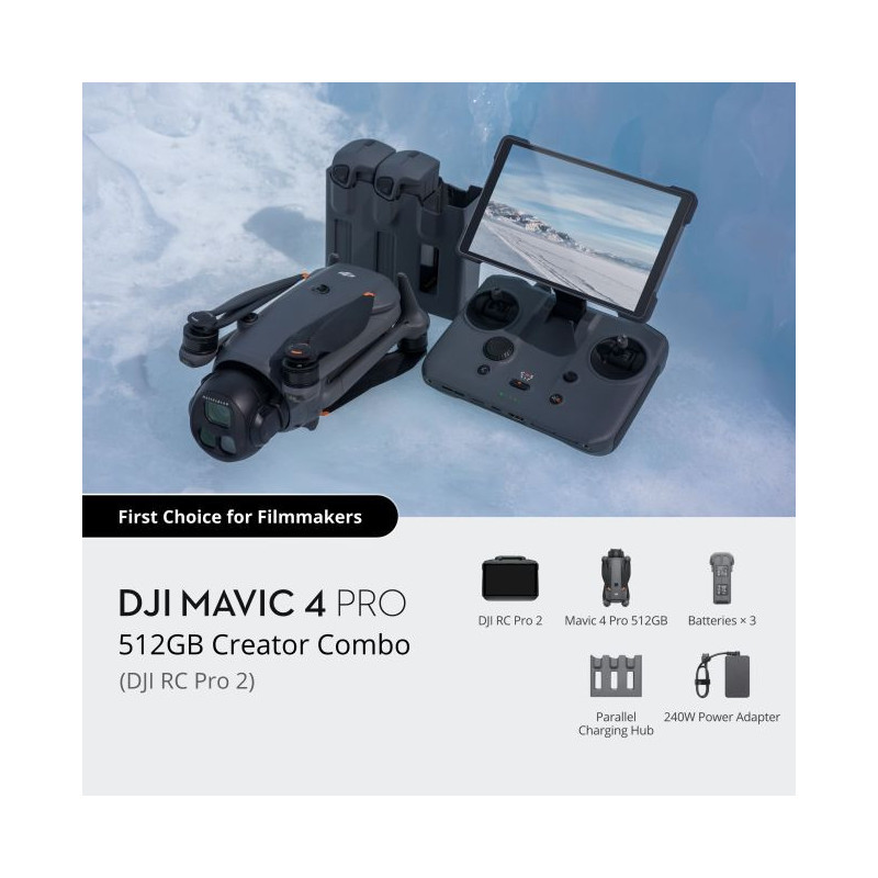 DJI Mavic 4 Pro 512GB Creator Combo(DJI RC Pro 2)